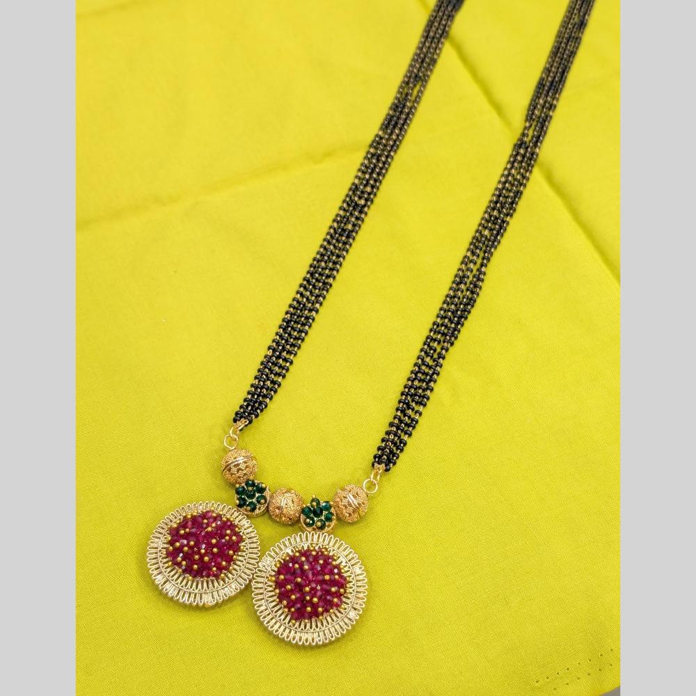 Manisha Jewellery Modern Minimalist Mangalsutra – Stylish Black Beads Necklace