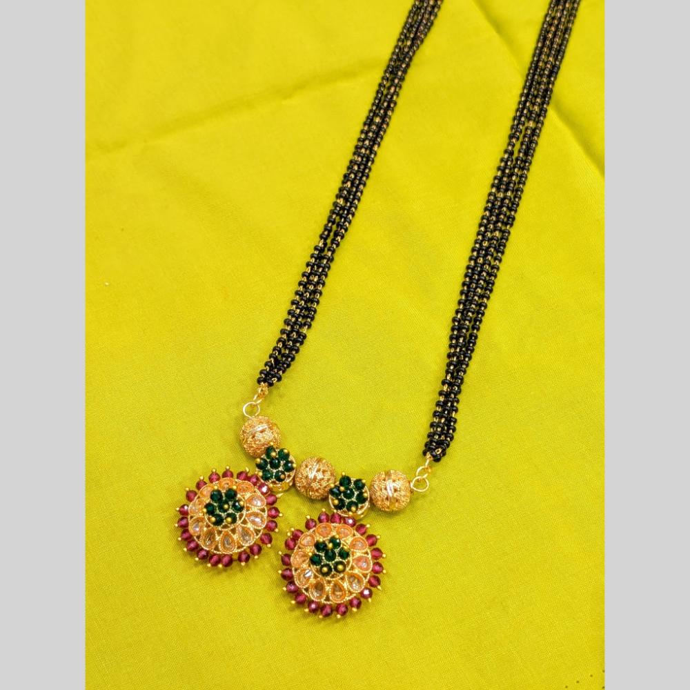 Manisha Jewellery Modern Minimalist Mangalsutra – Stylish Black Beads Necklace