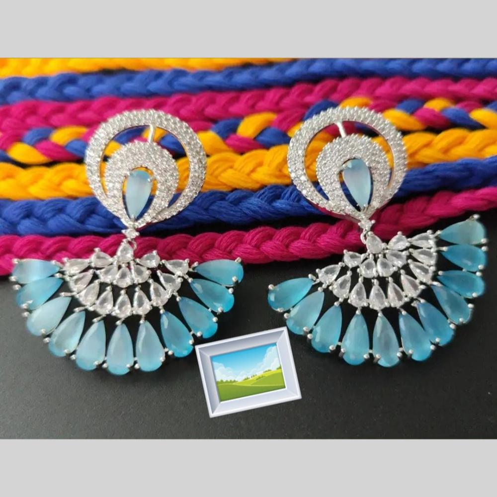 Manisha Jewellery Designer American Diamond Earrings