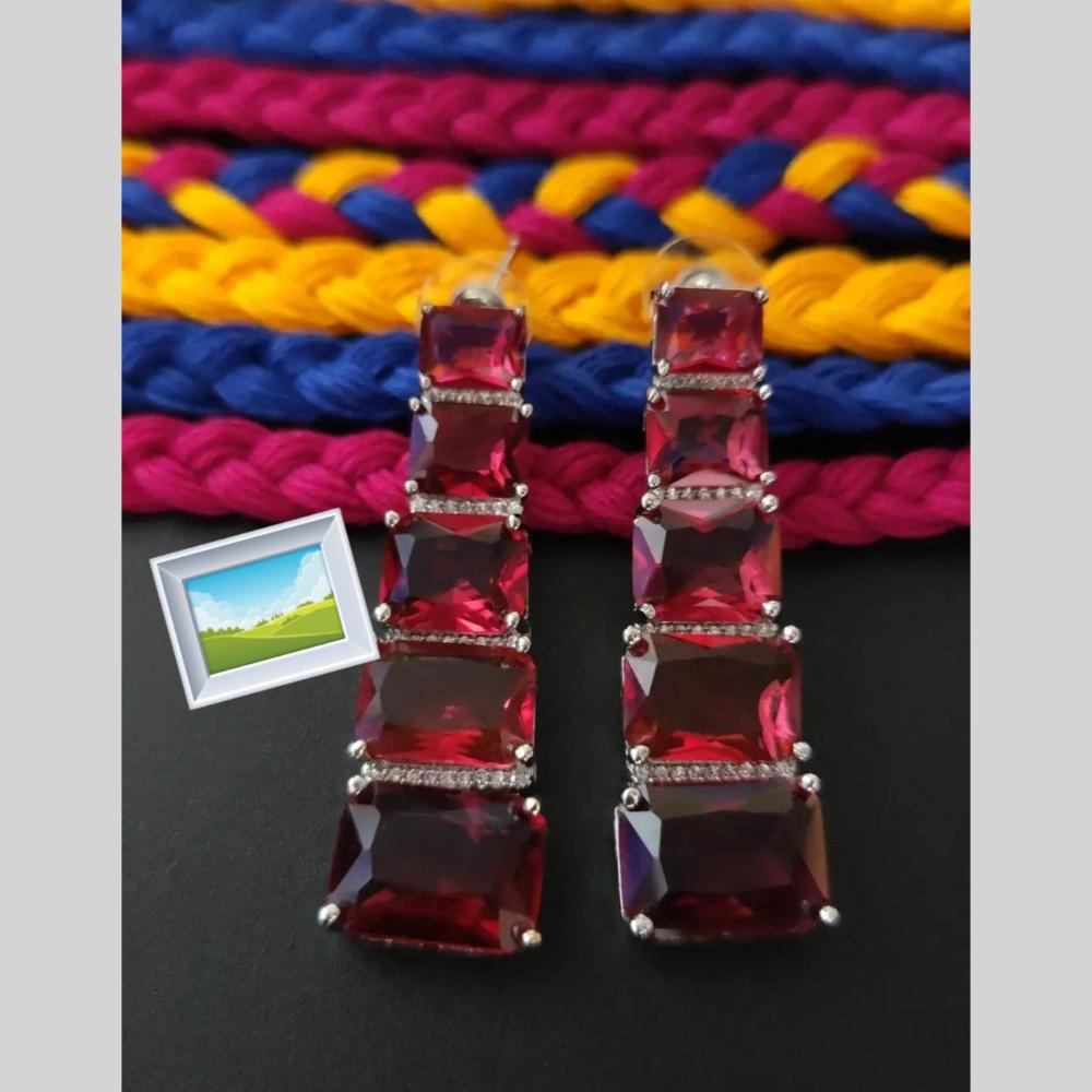 Manisha Jewellery Sparkling American Diamond Earrings – Elegant Party Wear Jewelry