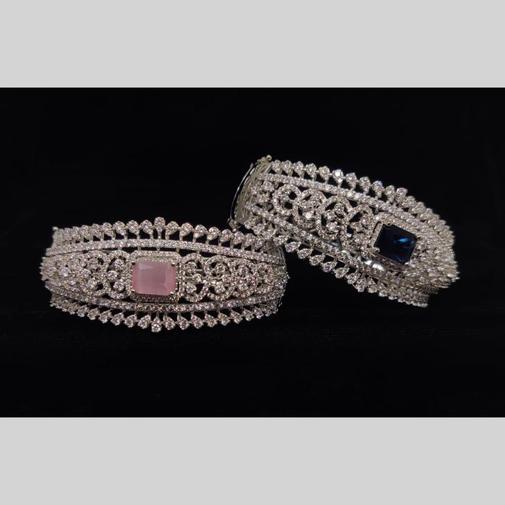 Manisha Jewellery Elegant Openable Bracelet Studded with Sparkling American Diamonds