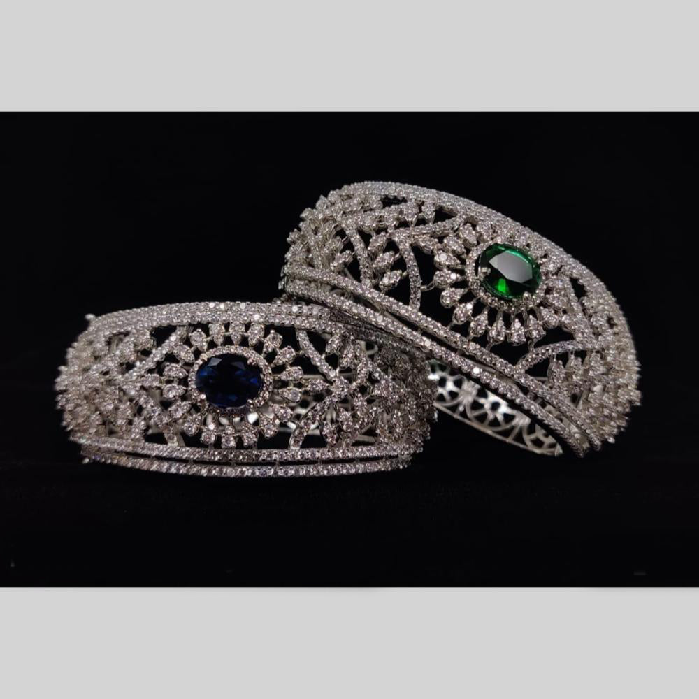 Manisha Jewellery Openable Bracelet with Shimmering American Diamonds