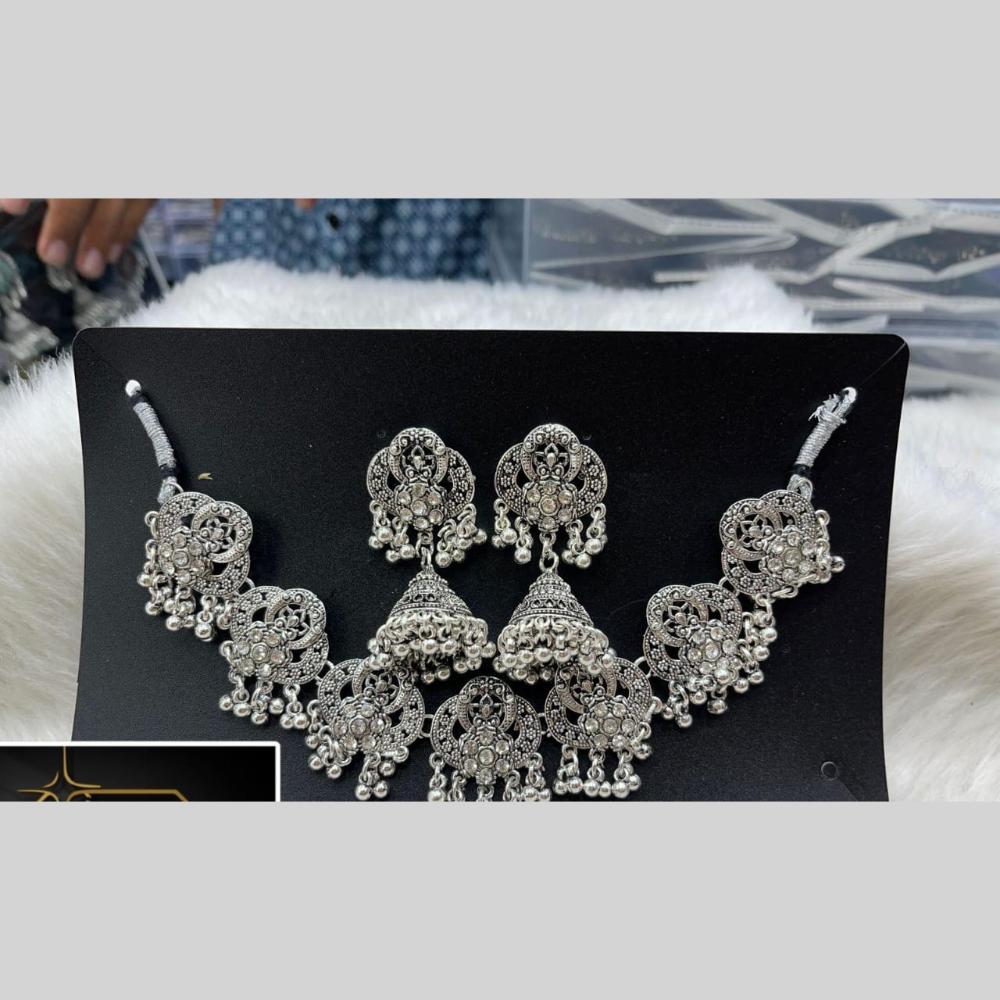 Manisha Jewellery Oxidised Necklace Set for Garba, Dandiya, and Festive Outfits