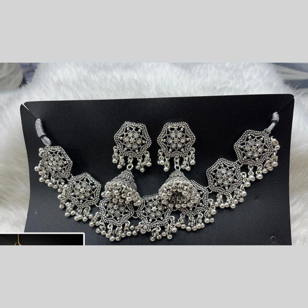 Manisha Jewellery Oxidised Necklace Set for Garba, Dandiya, and Festive Outfits