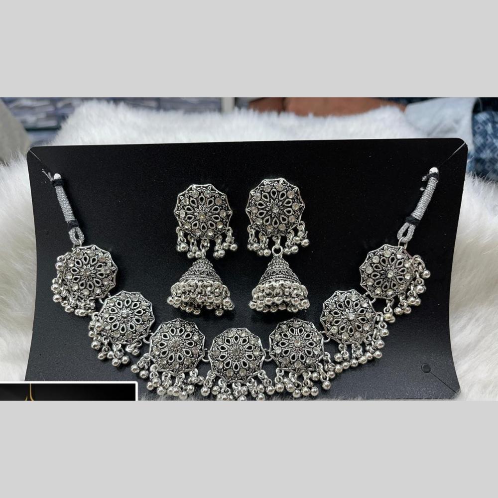 Manisha Jewellery Oxidised Necklace Set for Garba, Dandiya, and Festive Outfits