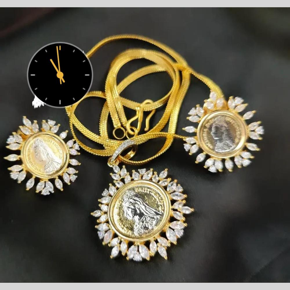 Manisha Jewellery AD Chain Pendant Set for Everyday Elegance