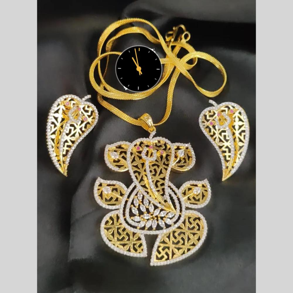 Manisha Jewellery AD Chain Pendant Set for Everyday Elegance