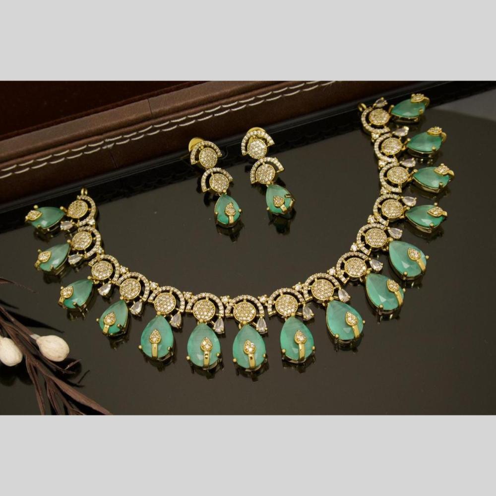 Manisha Jewellery Austrian Stone And Crystal Stone Necklace Set