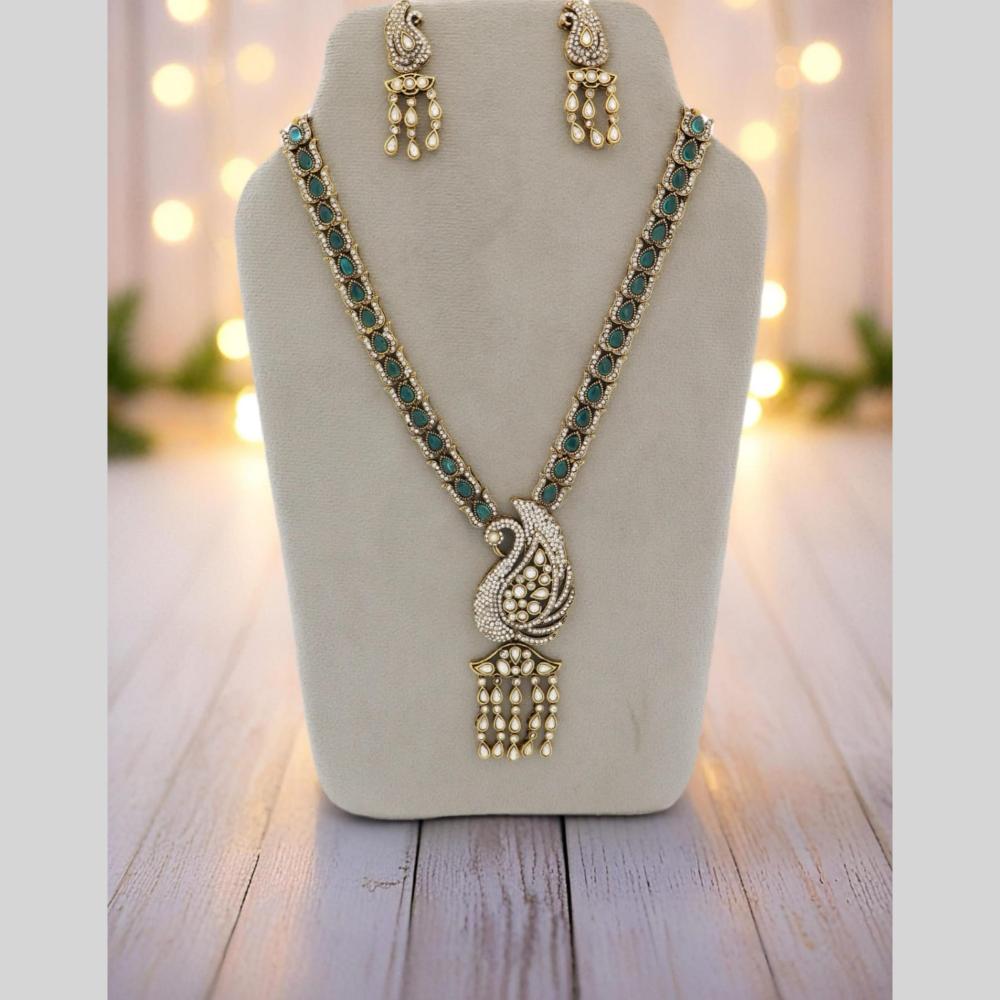 Manisha Jewellery Peacock Inspired Long Necklace Set