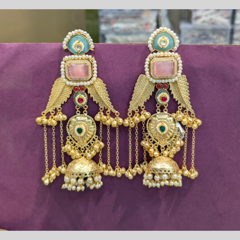 Grace in Every Drop Manisha Pota Stone Dangling Earrings
