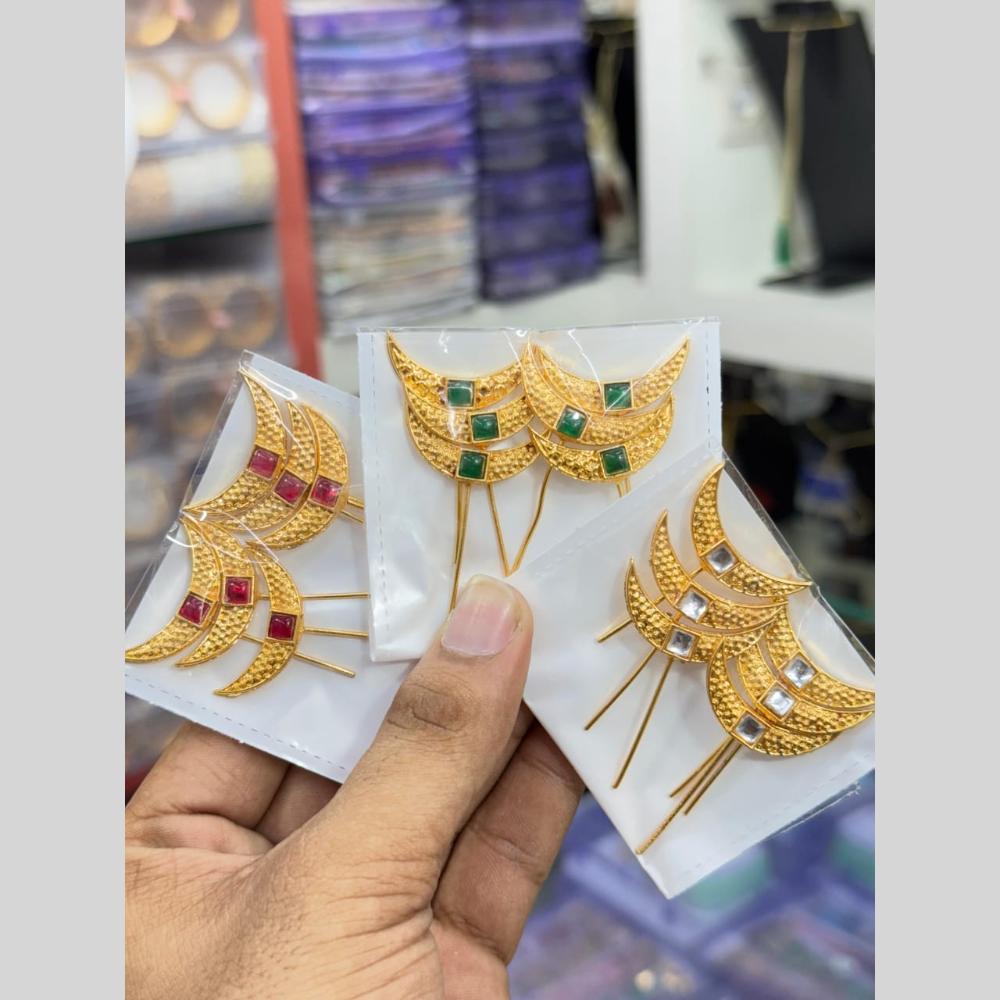 Manisha Jewellery Metal Antique Hair Stick For Bun Hair