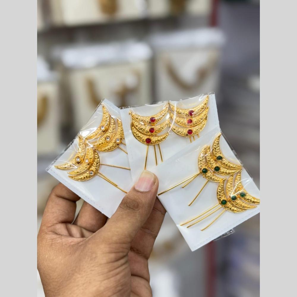 Manisha Jewellery Metal Antique Hair Stick For Bun Hair