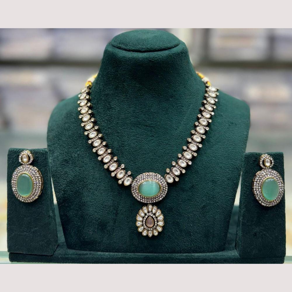 Manisha Jewellery Traditional Elegance Pota Stone Necklace Set