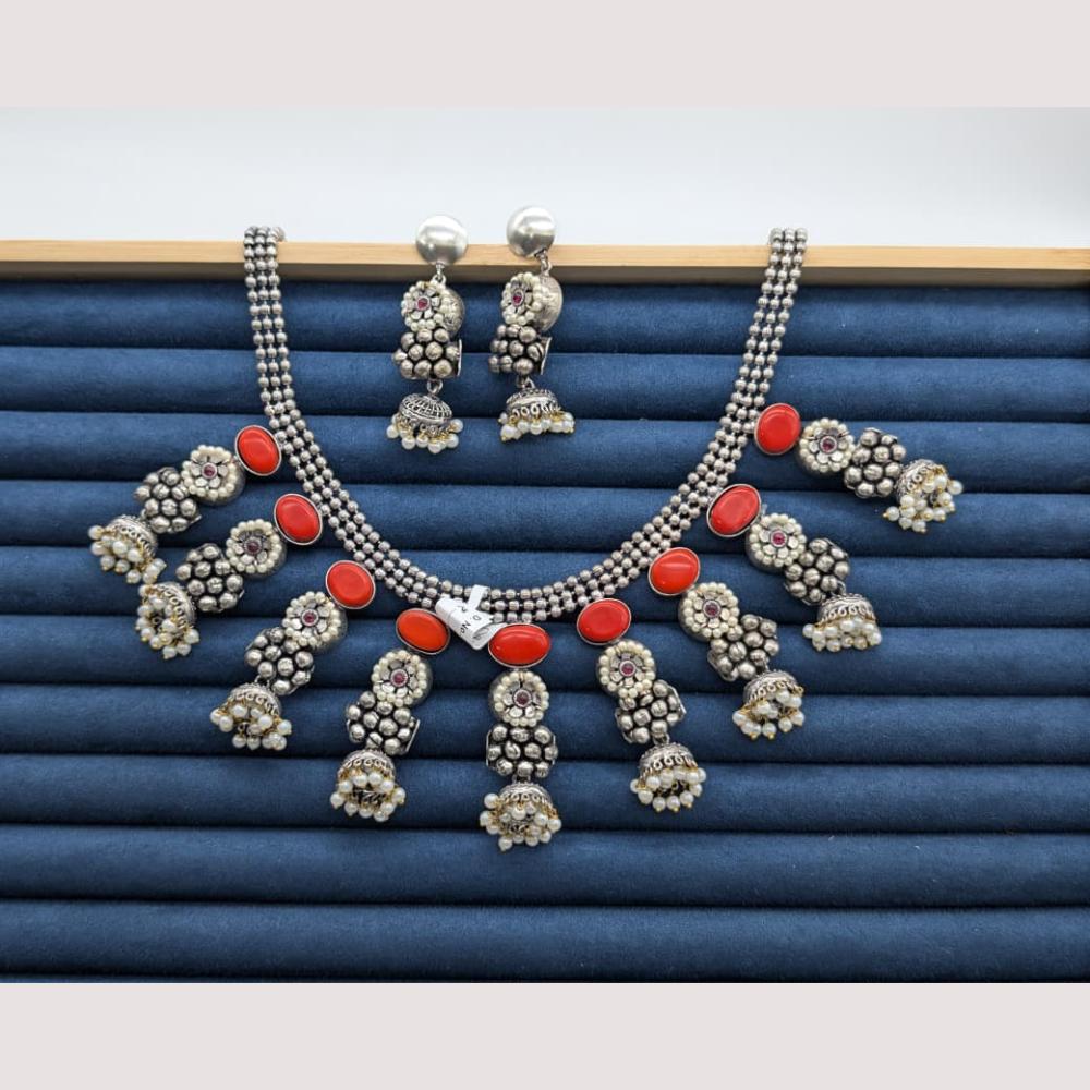 Manisha Jewellery Traditional Elegance Pota Stone Necklace Set
