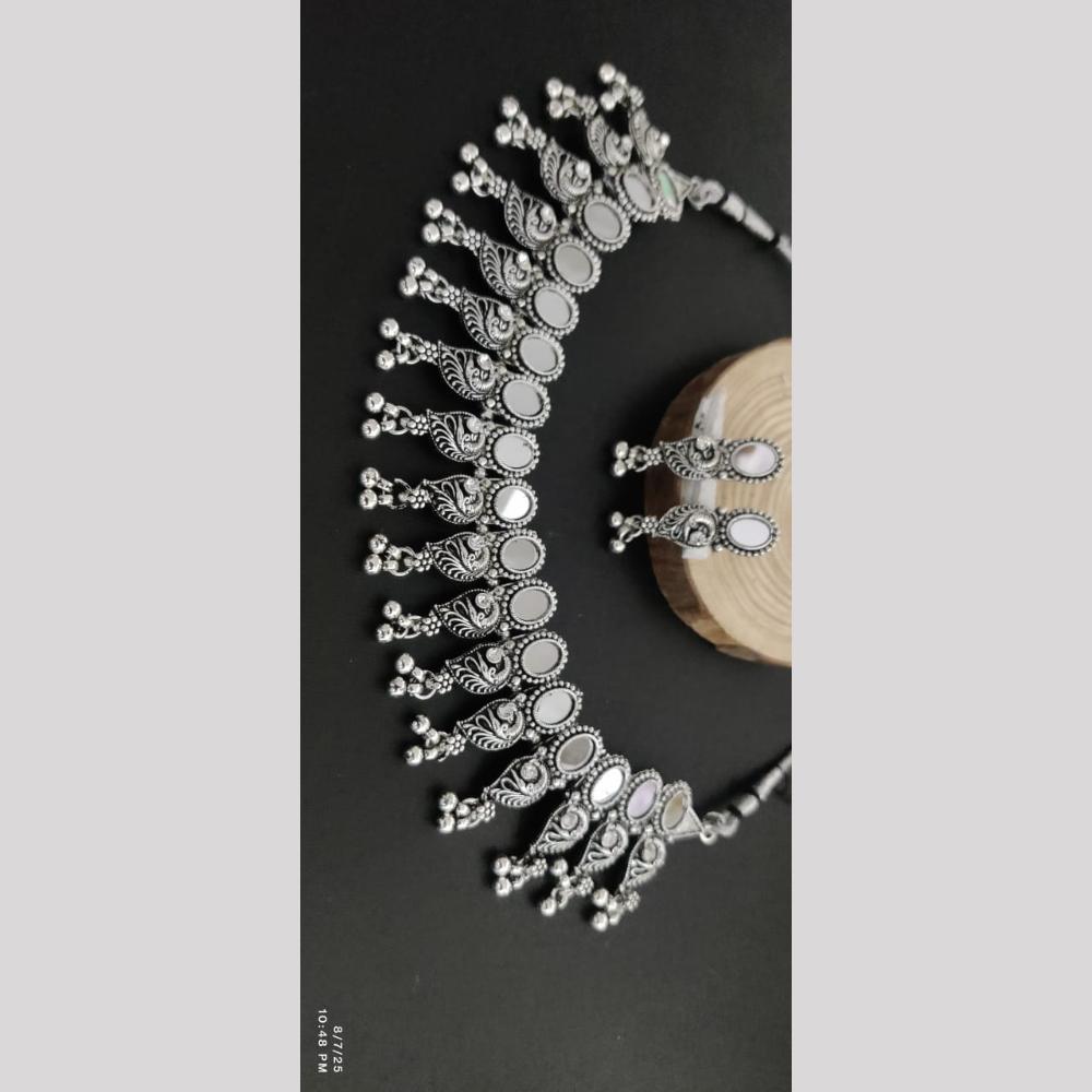 Manisha Jewellery Festival Jewel Oxidised Necklace Set Tribal Boho Vibes For Navratri Nights