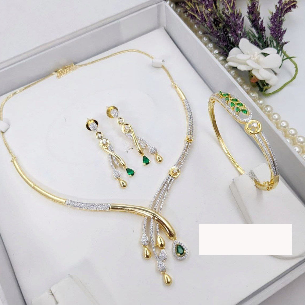 Manisha Jewellery Delicate American Diamont Combo Set