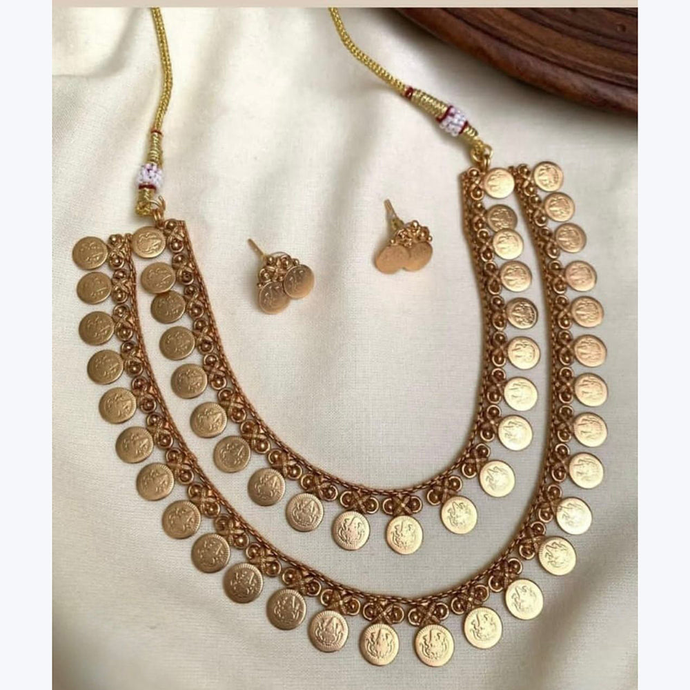 Manisha Jewellery Ethnic Sparkle Pota Stone Palakka Long Necklace Set For Traditional Wear