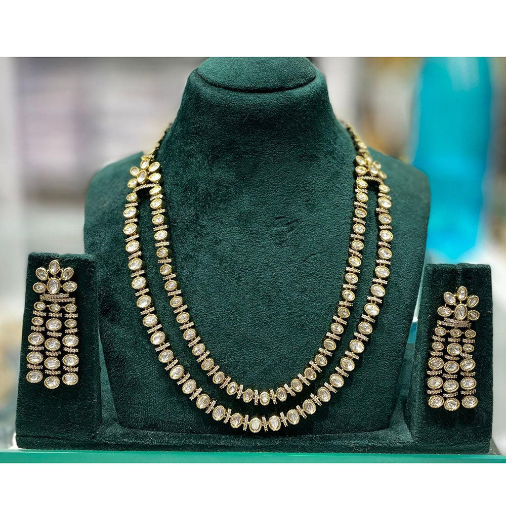 Manisha Jewellery Royal Polki Kundan Stone Necklace Set