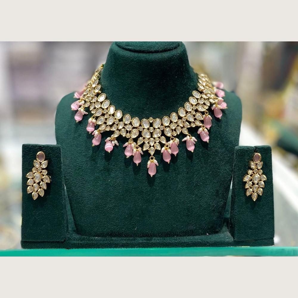 Manisha Jewellery Royal Polki Kundan Stone And Beads Necklace Set