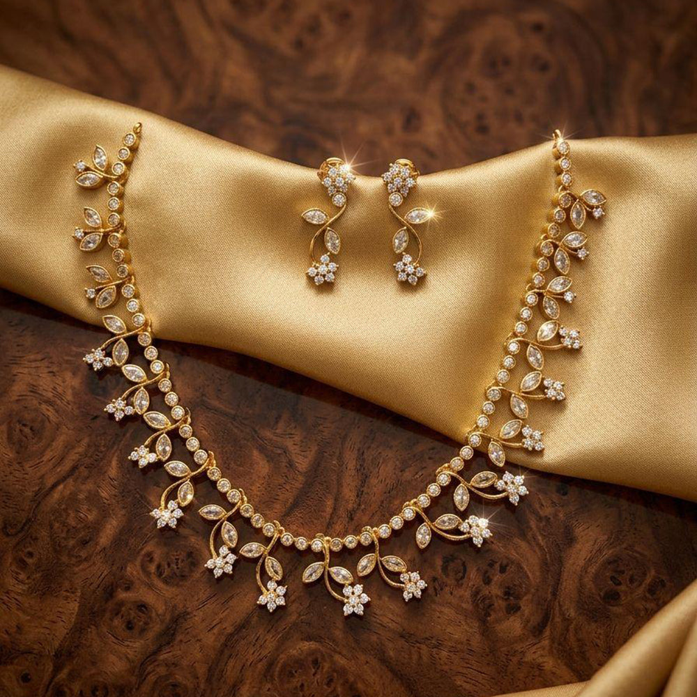 Manisha Jewellery Royal Austrian Stone Designer Necklace Set