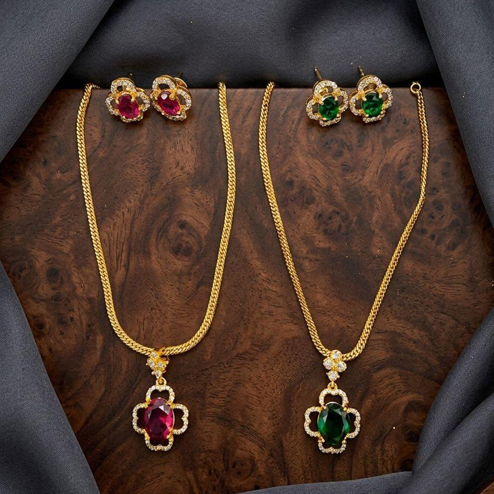 Manisha Jewellery Royal American Daimond Necklace Set