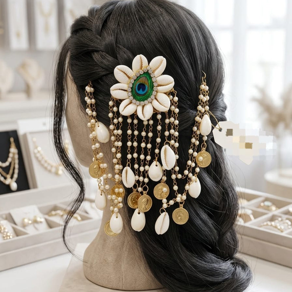 Manisha Jewellery Beautiful Austrian Stone And Shell Hair Accessories