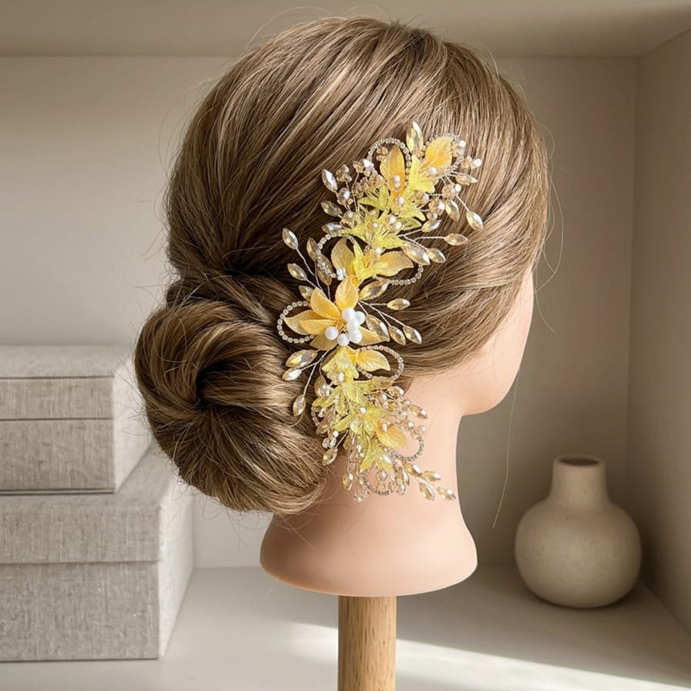 Manisha Jewellery Floral And Beads Hair Decoration Accessories