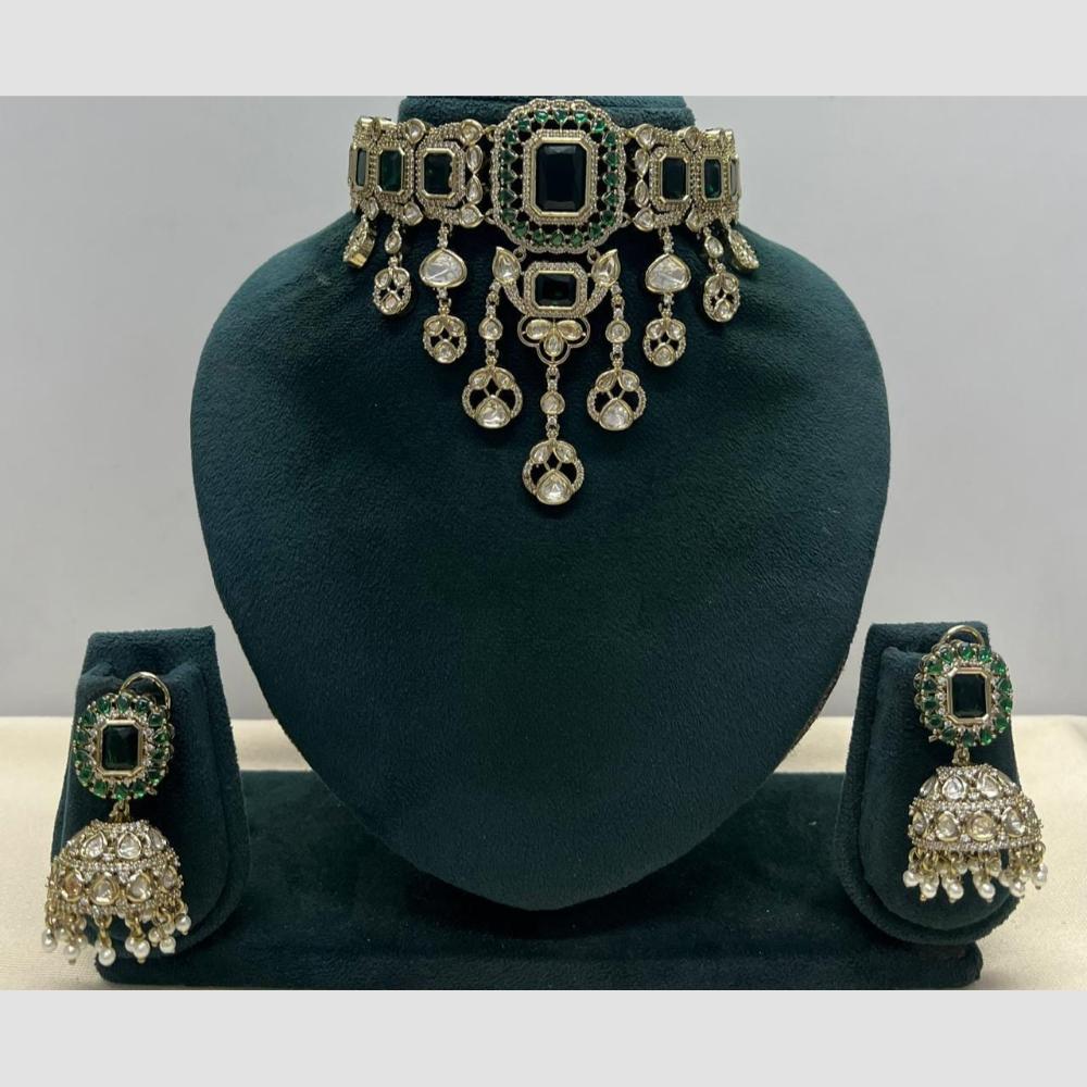 Manisha Jewellery Polki Kundan Stone Choker Necklace Set
