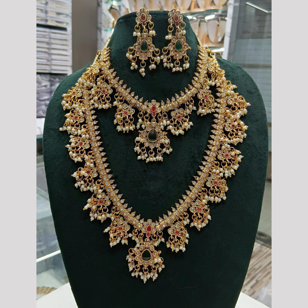 Lucentarts Jewellery Traditional Pota Combo Necklace Set – Ethnic Elegance Redefined