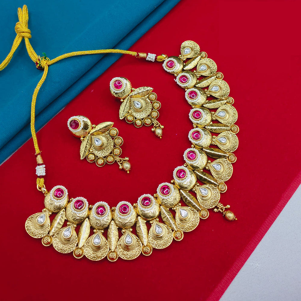 Lucentarts Jewellery Classic Pota And Beads Pearl Necklace Set