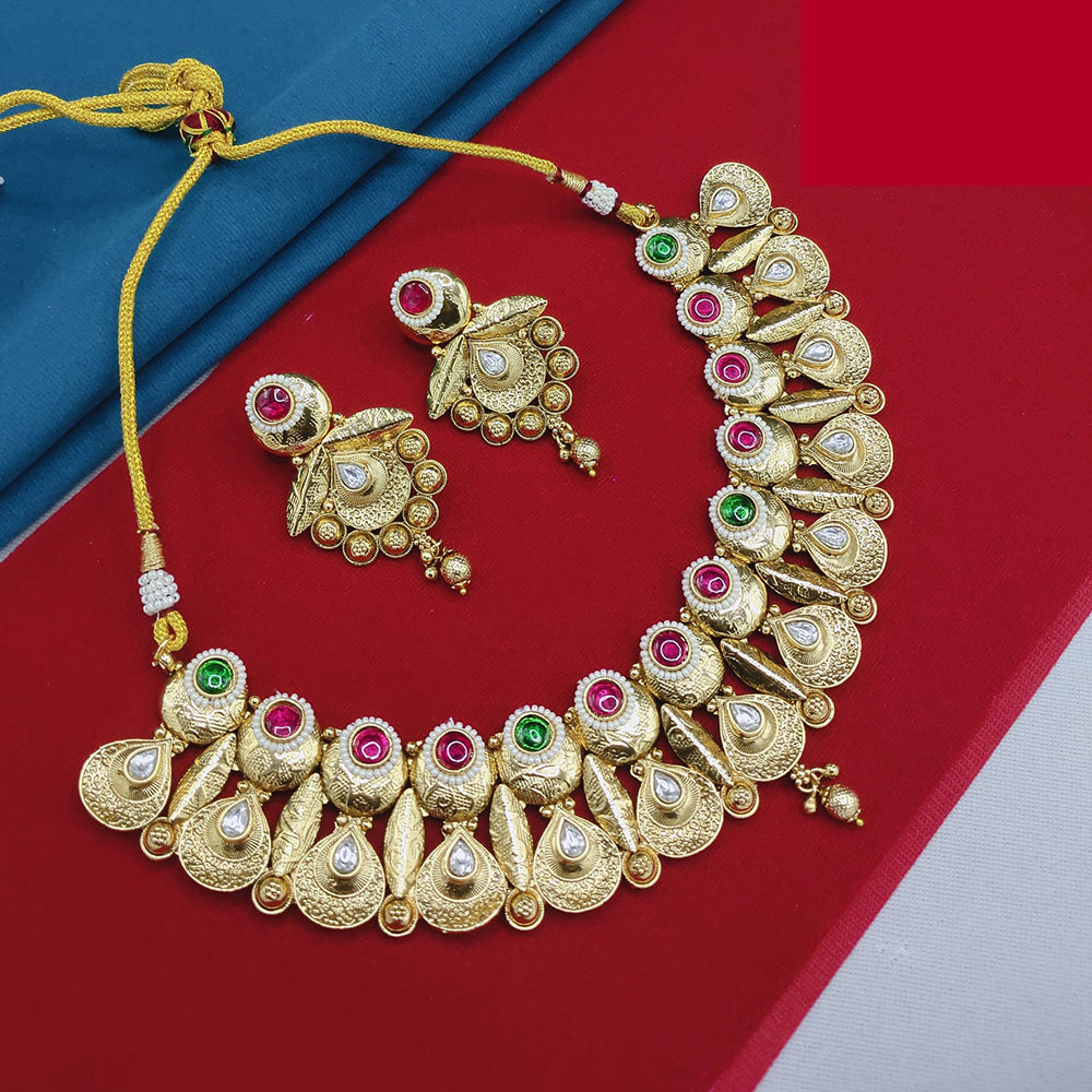 Lucentarts Jewellery Classic Pota And Beads Pearl Necklace Set