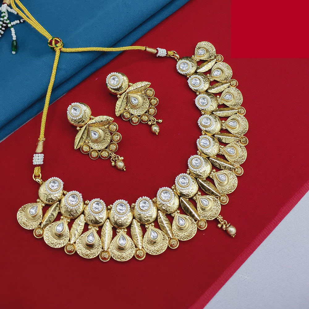 Lucentarts Jewellery Classic Pota And Beads Pearl Necklace Set