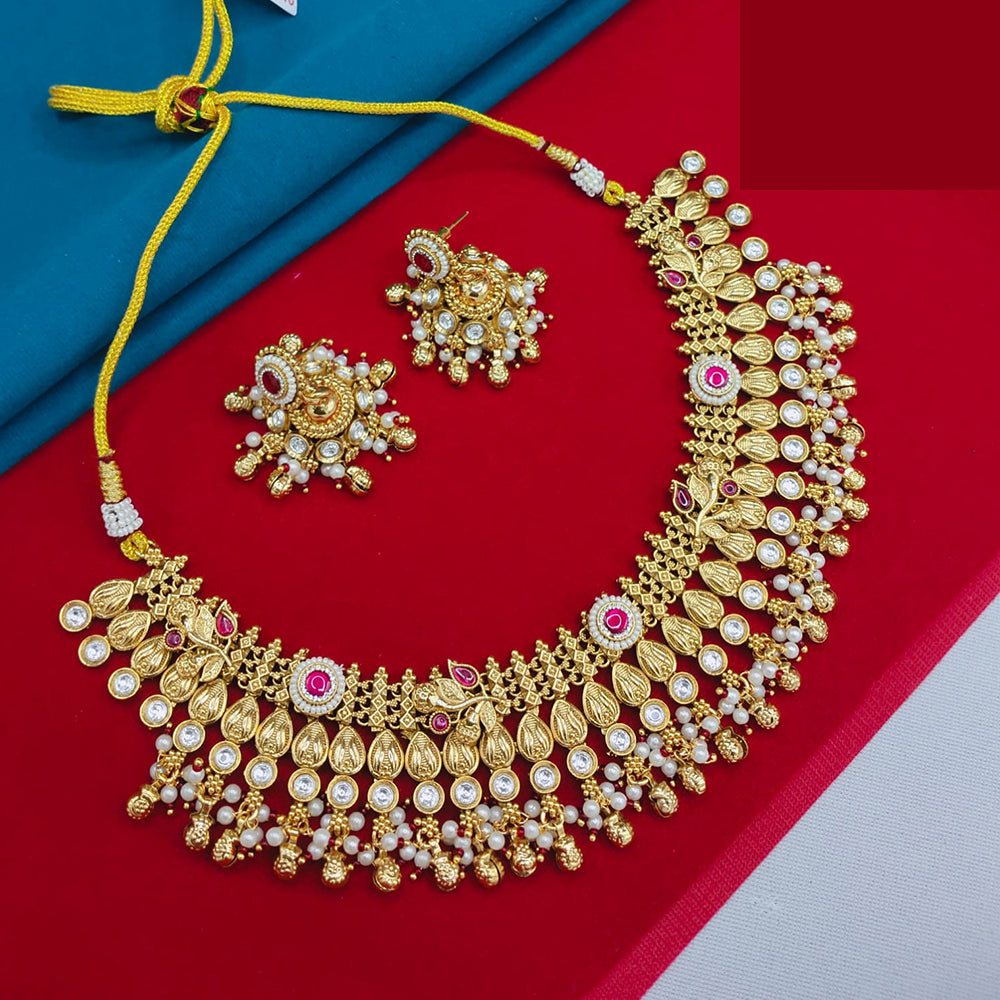 Lucentarts Jewellery Classic Pota And Beads Pearl Necklace Set