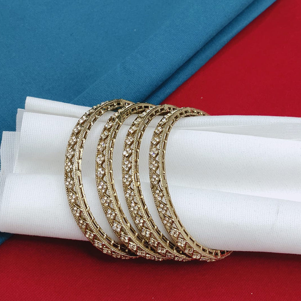 Lucentarts Jewellery Elegant Austrian Stone Statement Bangles Set