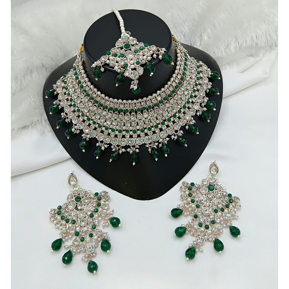 Lucentarts Jewellery Heritage Style Pota Austrian Stone Beaded Choker Necklace Set