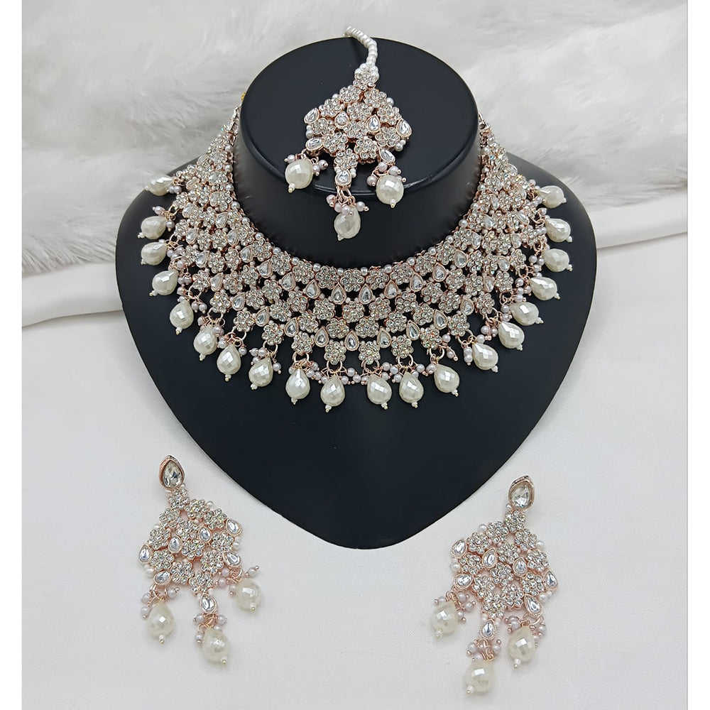 Lucentarts Jewellery Heritage Style Pota Austrian Stone Beaded Choker Necklace Set