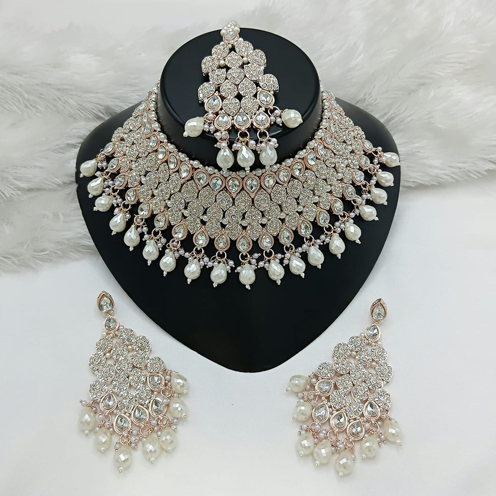 Lucentarts Jewellery Heritage Style Pota Austrian Stone Beaded Choker Necklace Set