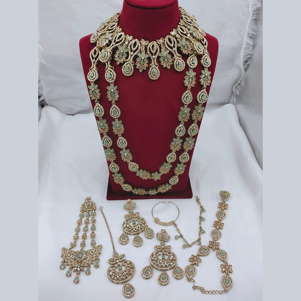 Lucentarts Jewellery Kundan And Austrian Stone Bridal Jewellery Set