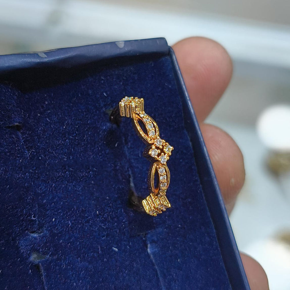 Lucentarts Jewellery Gold Plated Austrian Stone Ring