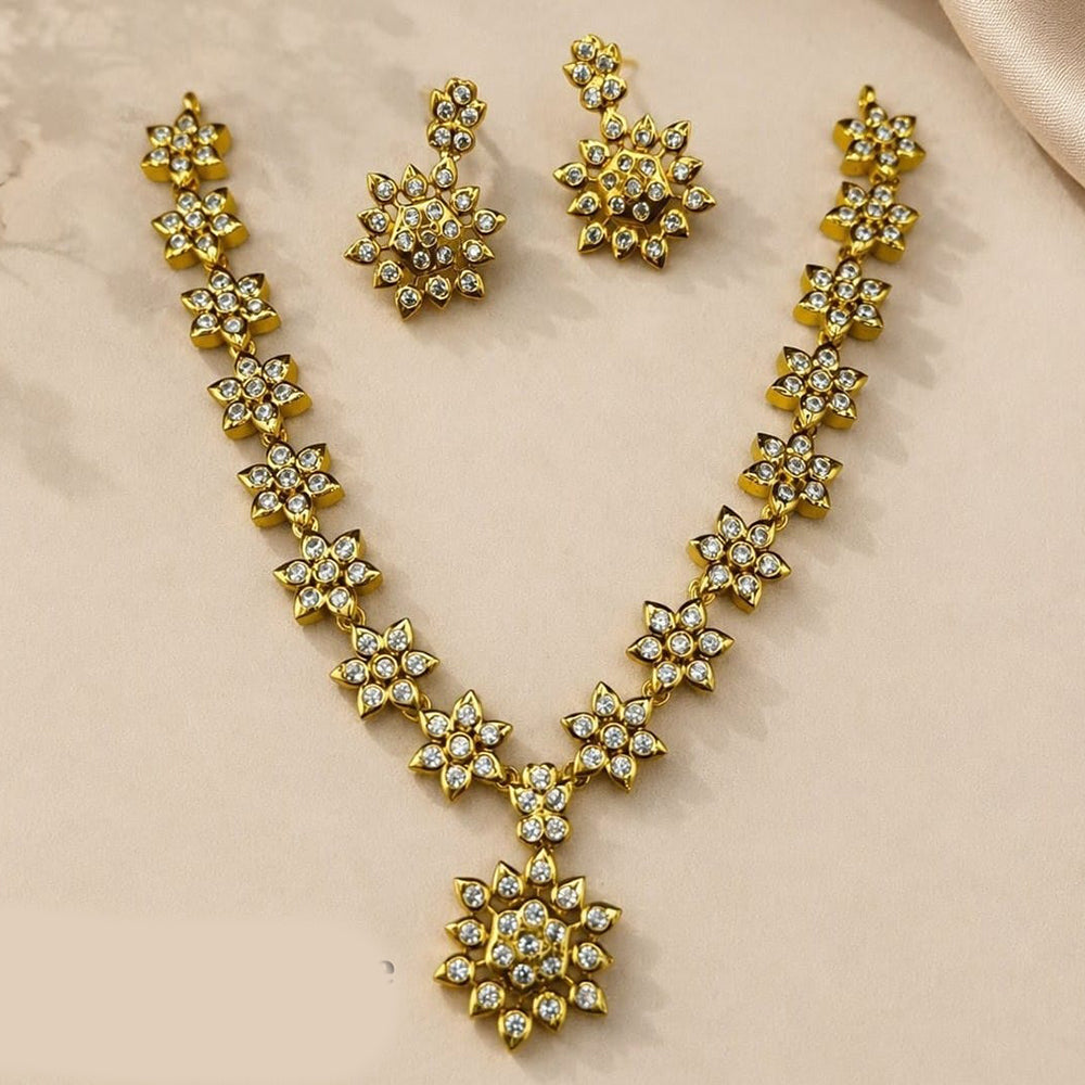 Lucentarts Jewellery Royal Austrian Stone Designer Necklace Set