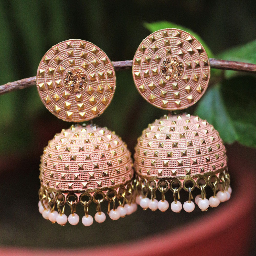 H K Fashion Beads Jhumki Earrings