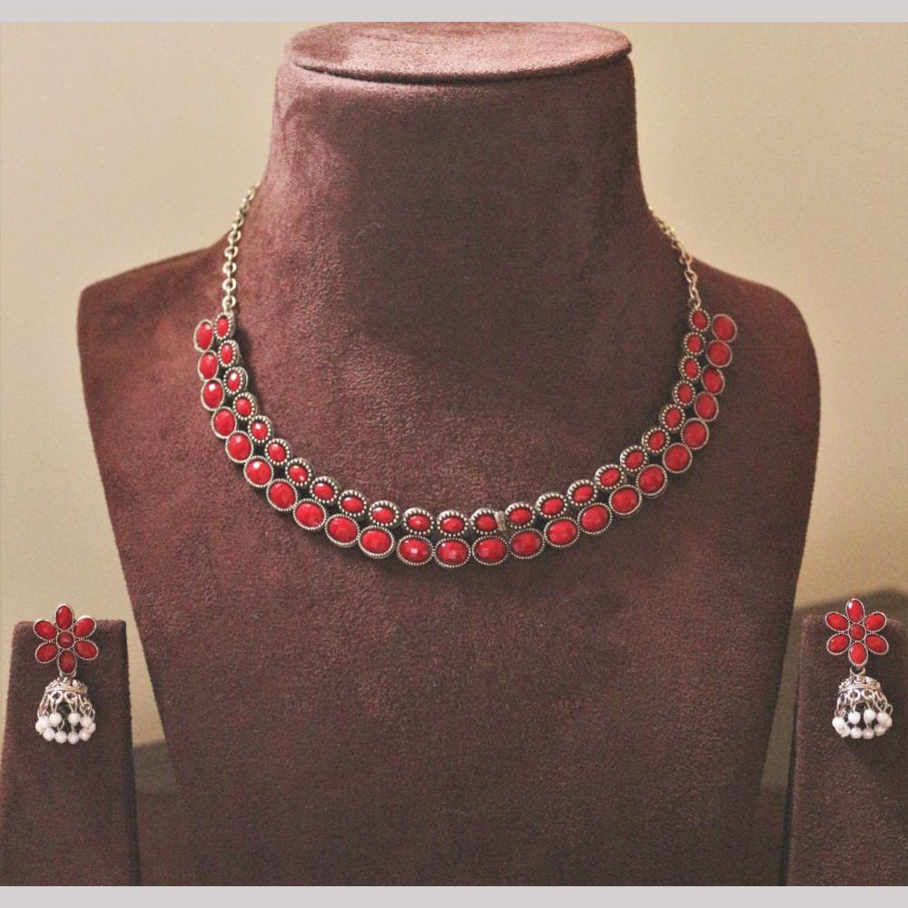 H K Fashion Crystal Stone Necklace Set