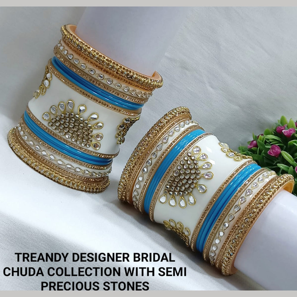 Pooja Bangles Gold Plated Bridal Bangle Set