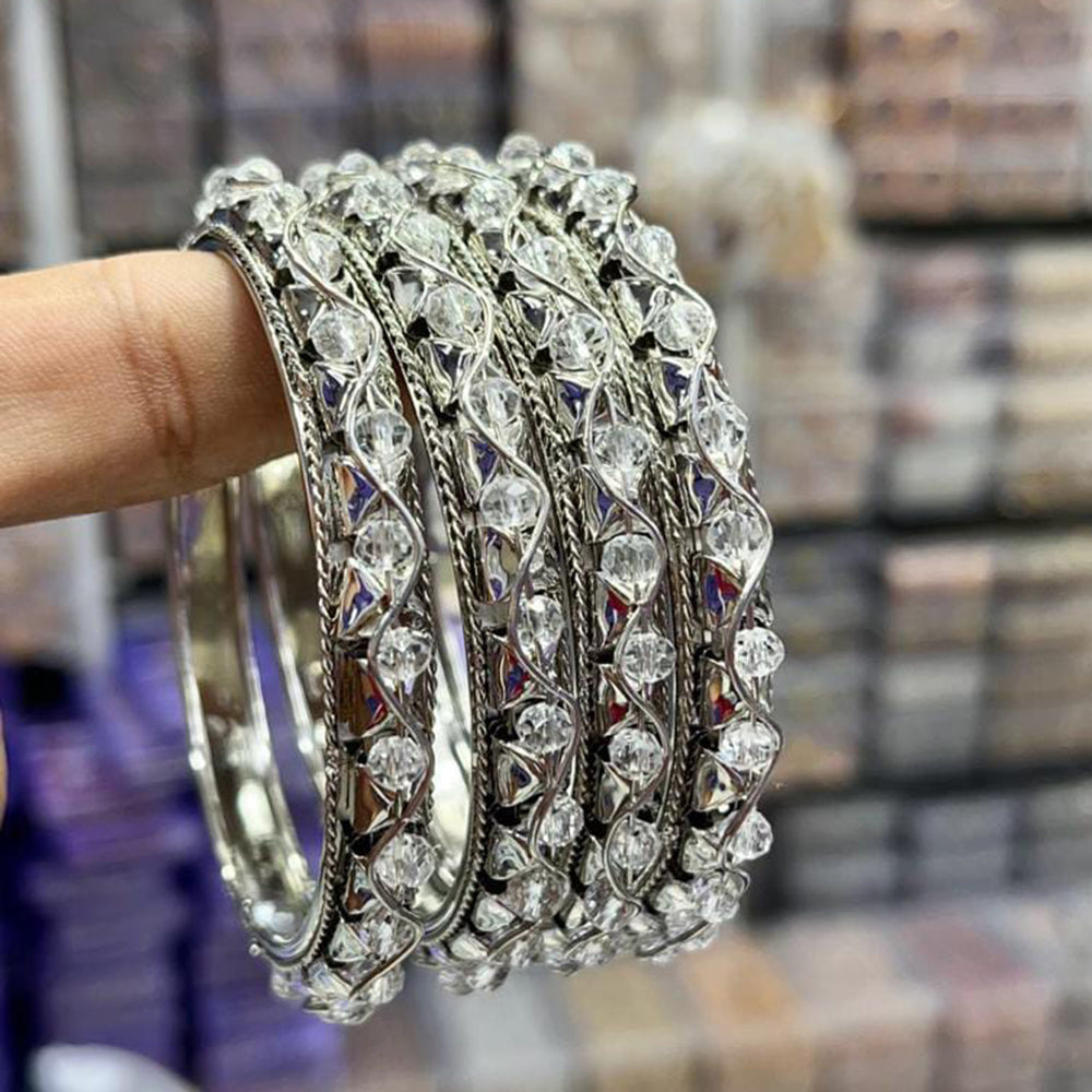 Pooja Bangles Oxidised Plated Bangles Set