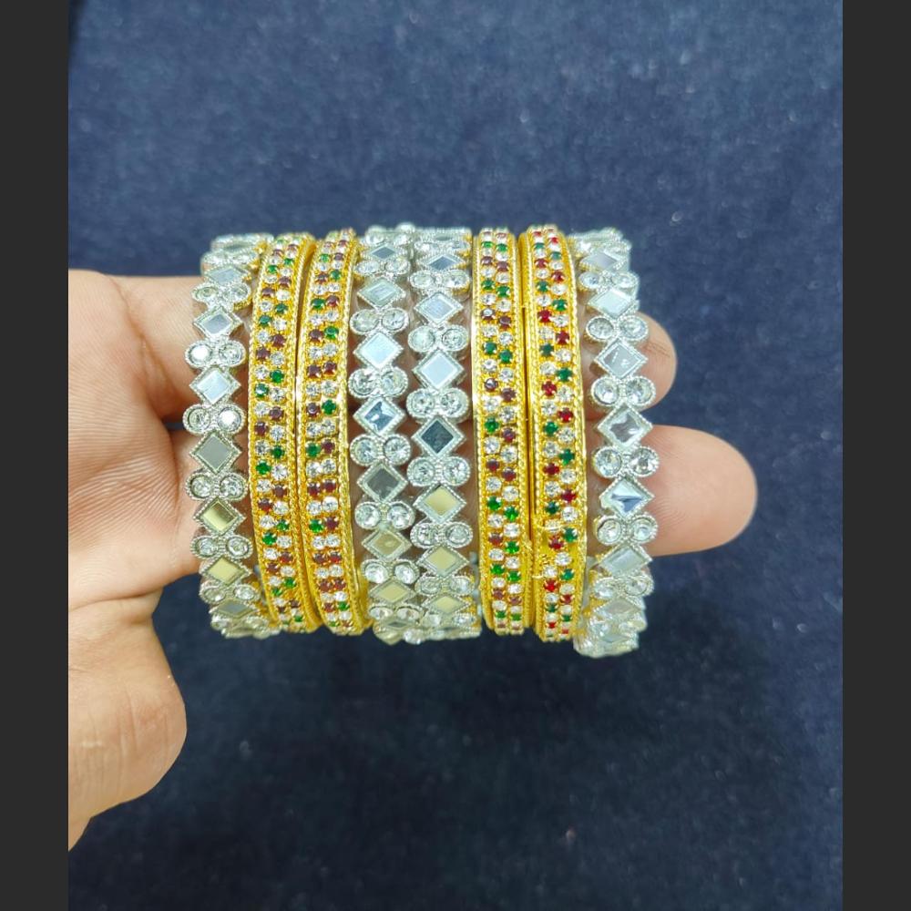Pooja Bangles Gold & Silver Plated Bangles Set