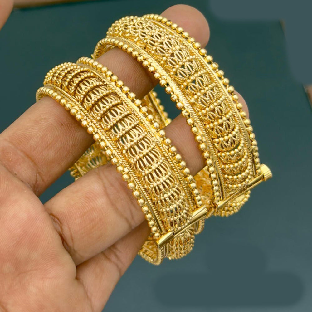 Pooja Bangles Gold Plated Openable Bangles Set