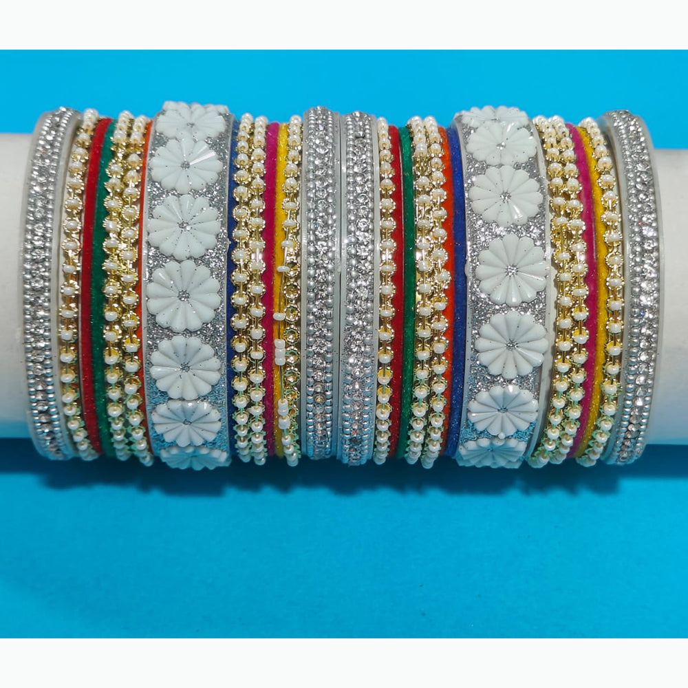 Pooja Bangles Stylish Austrain Stone Bangle Set Trendy Party And Ethnic Wear
