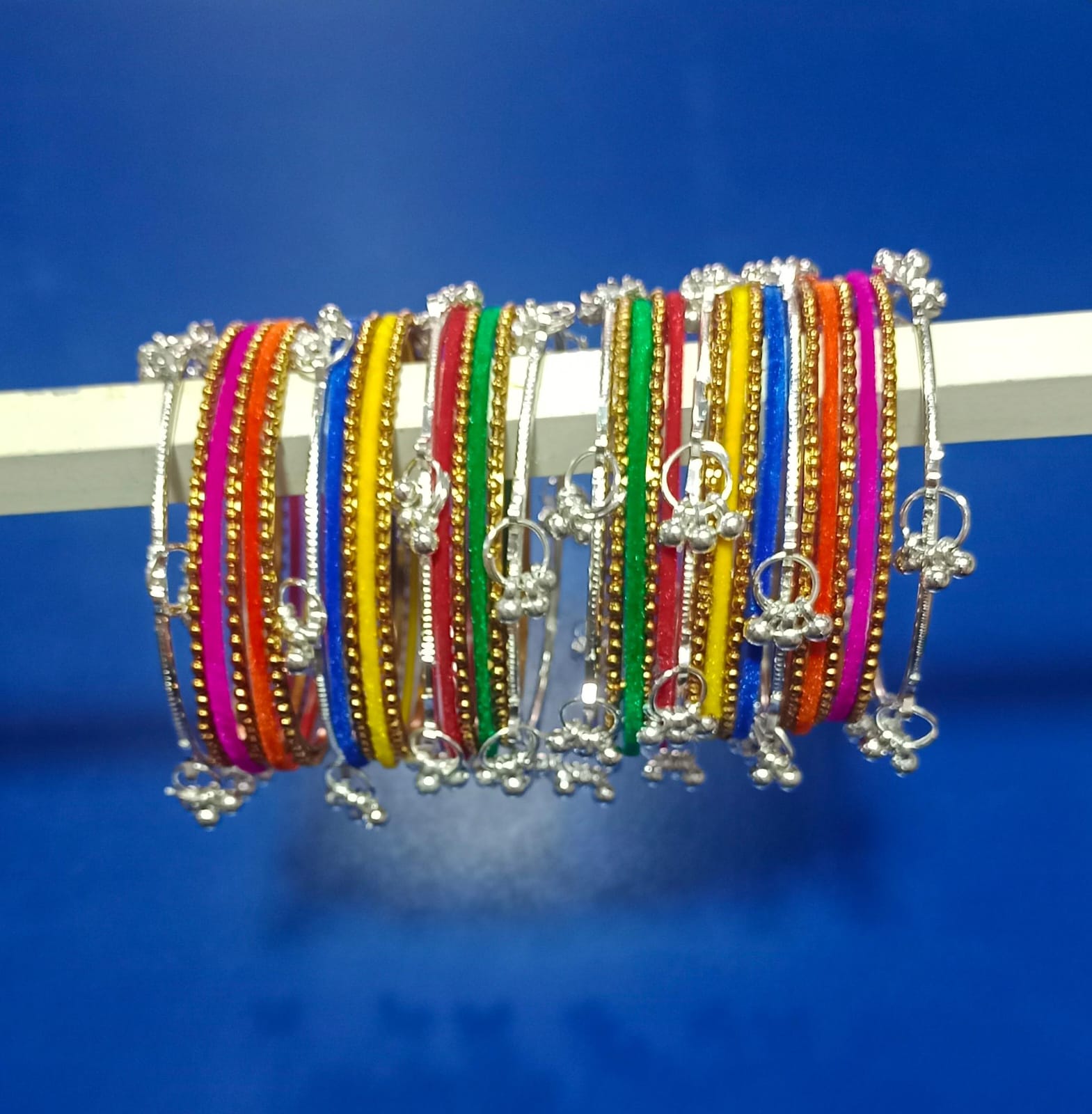 Pooja Bangles Stylish Kashmiri Velvet Bangles Set