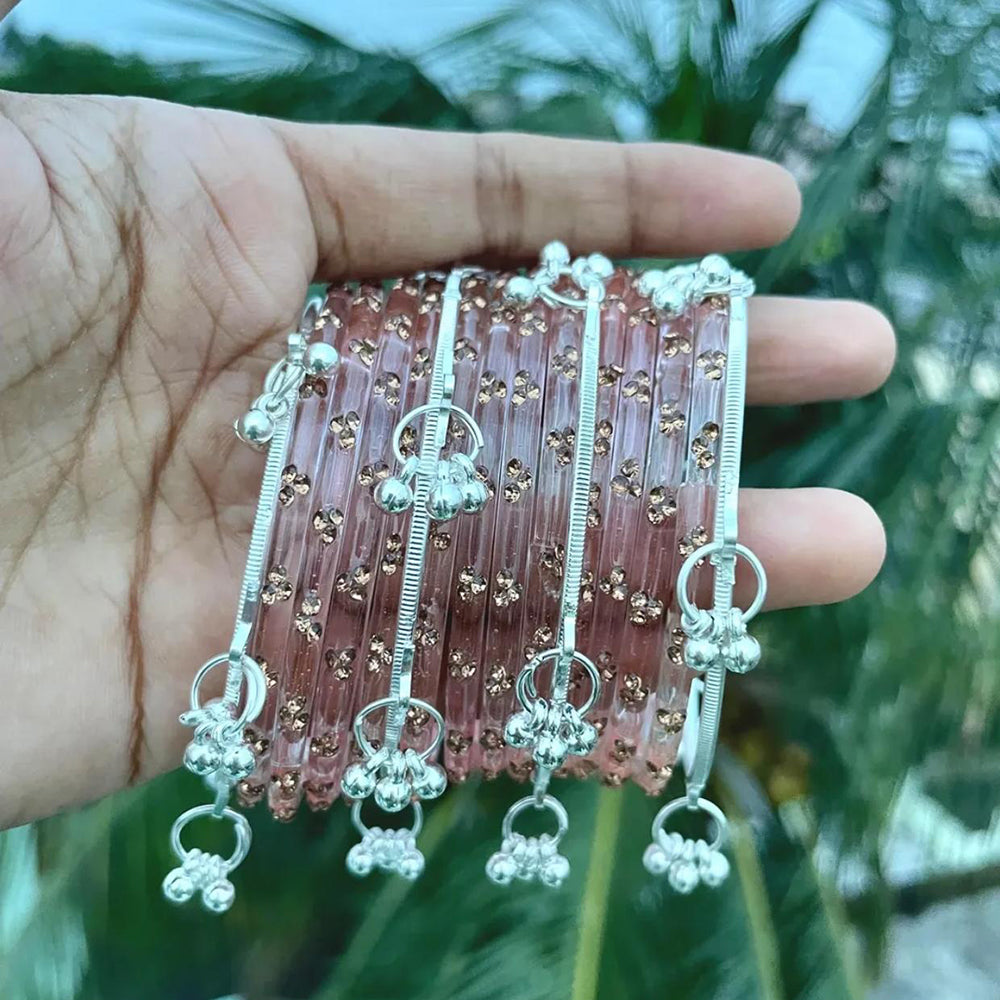 Pooja Bangles Classic Kashmiri Ghungroo Glass Bangles Set