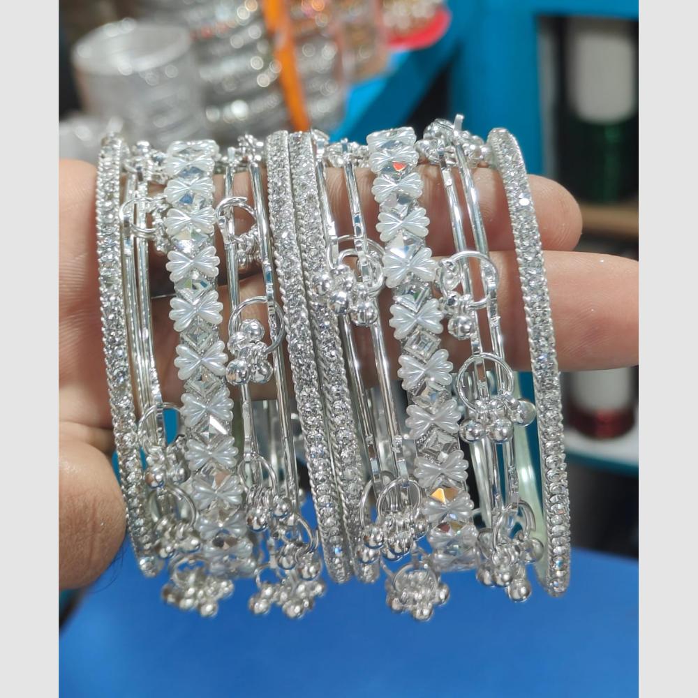 Pooja Bangles Delicate Austrian Stone Kashmiri Bangles Set